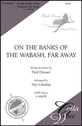 On the Banks of the Wabash Far Away SATB choral sheet music cover